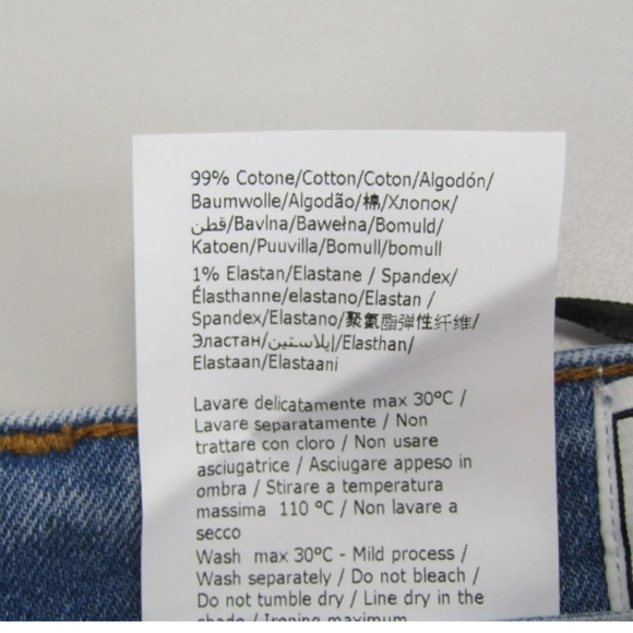 💙 NWT Moschino Denim Upside-Down Jean Skirt - Picture 5 of 7